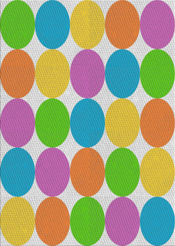 Patterned Tulip Pink Novelty Rug, pat1065