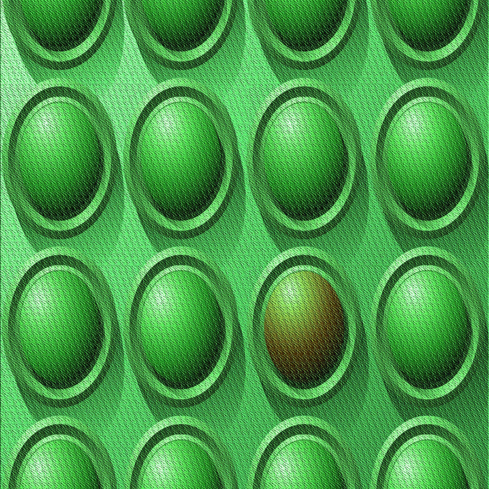 Patterned Green Rug, pat1066grn