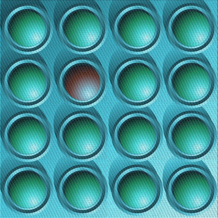 Round Machine Washable Transitional Teal Green Rug, wshpat1066lblu