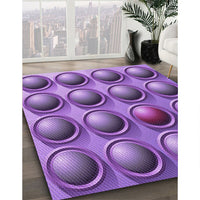 Patterned Purple Rug, pat1066pur