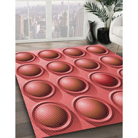 Patterned Red Rug, pat1066rd