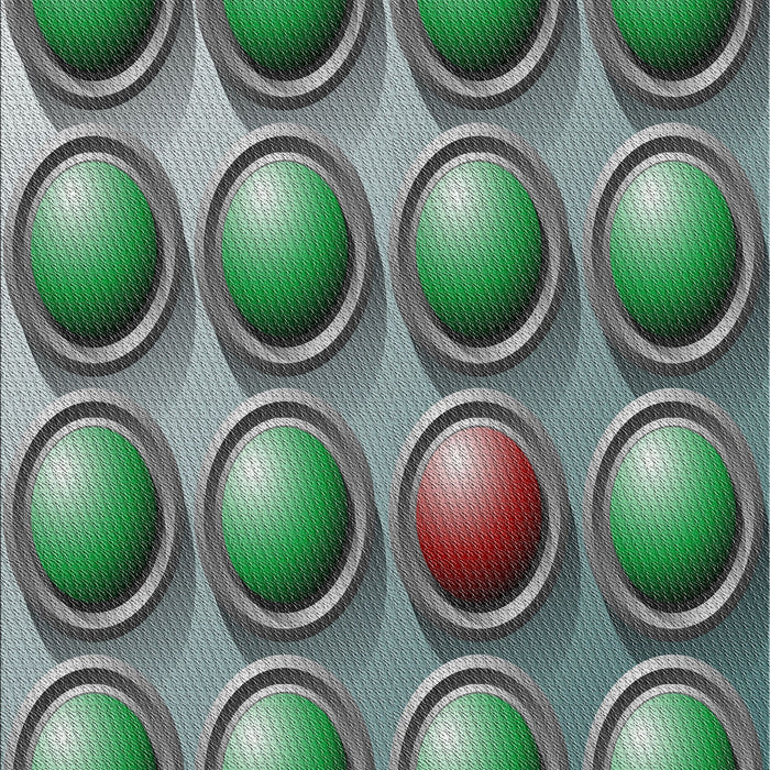 Patterned Light Black Novelty Rug, pat1066