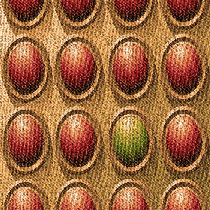 Patterned Orange Rug, pat1067org