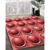 Patterned Red Rug, pat1067rd