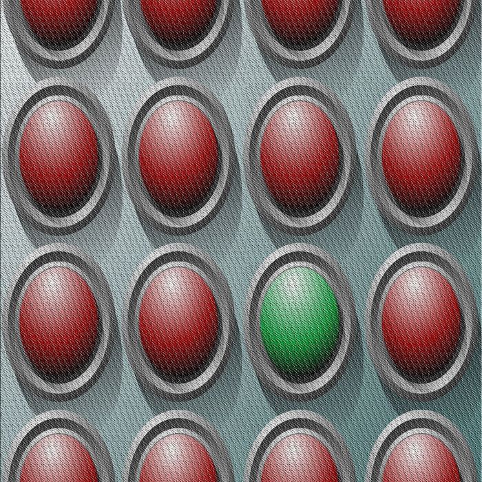 Patterned Dark Gray Novelty Rug, pat1067