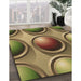 Machine Washable Transitional Brown Rug in a Family Room, wshpat1068brn