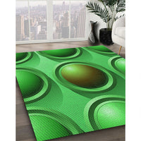 Patterned Green Rug, pat1068grn