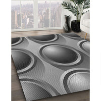 Patterned Dark Gray Rug, pat1068gry