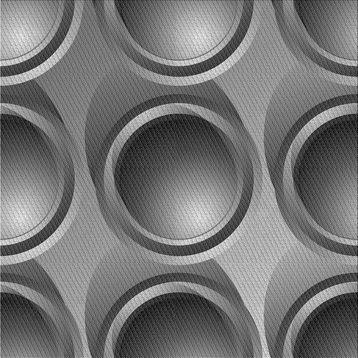 Round Machine Washable Transitional Dark Gray Rug, wshpat1068gry