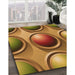 Machine Washable Transitional Saddle Brown Rug in a Family Room, wshpat1068org