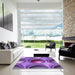 Machine Washable Transitional Purple Rug in a Kitchen, wshpat1068pur