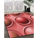 Machine Washable Transitional Red Rug in a Family Room, wshpat1068rd