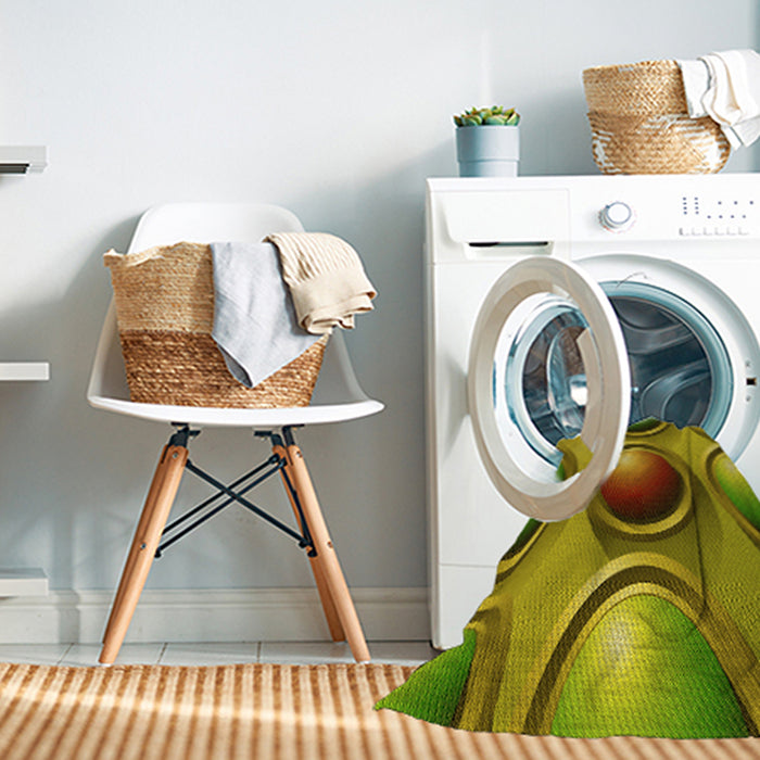 Machine Washable Transitional Dark Bronze Brown Rug in a Washing Machine, wshpat1068yw