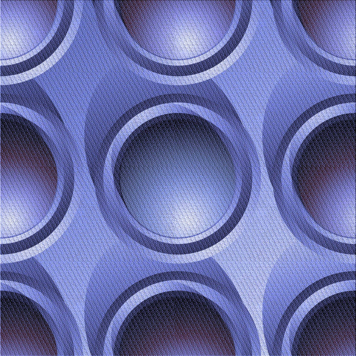 Round Patterned Sky Blue Rug, pat1069blu