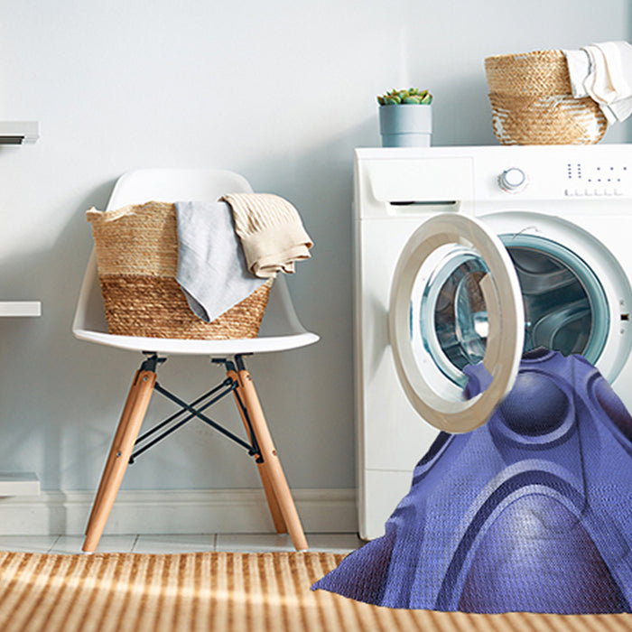 Machine Washable Transitional Sky Blue Rug in a Washing Machine, wshpat1069blu