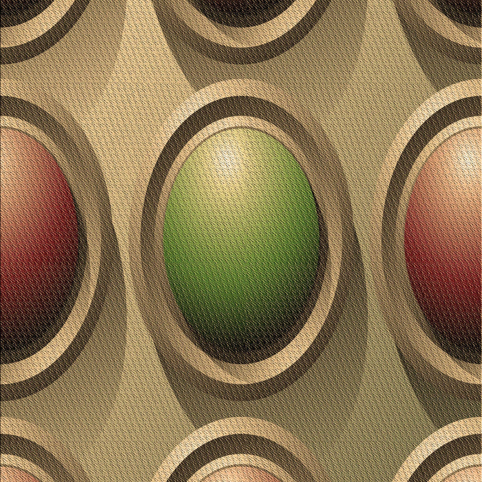 Patterned Caramel Brown Rug, pat1069brn