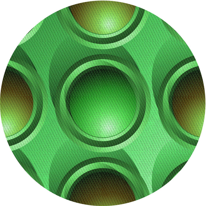 Square Machine Washable Transitional Neon Green Rug in a Living Room, wshpat1069grn