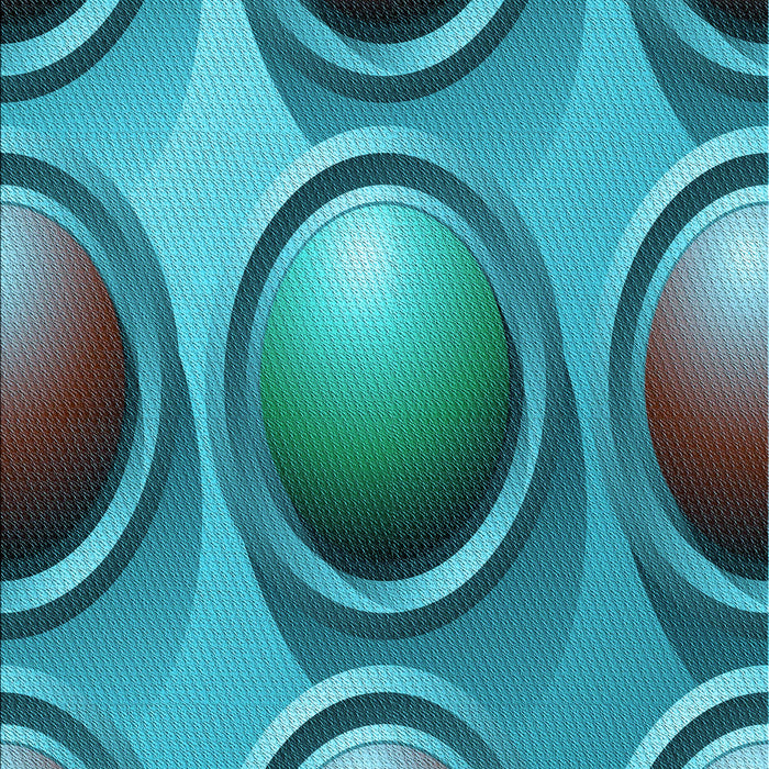 Patterned Blue Rug, pat1069lblu