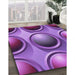 Patterned Dark Magenta Purple Rug in Family Room, pat1069pur