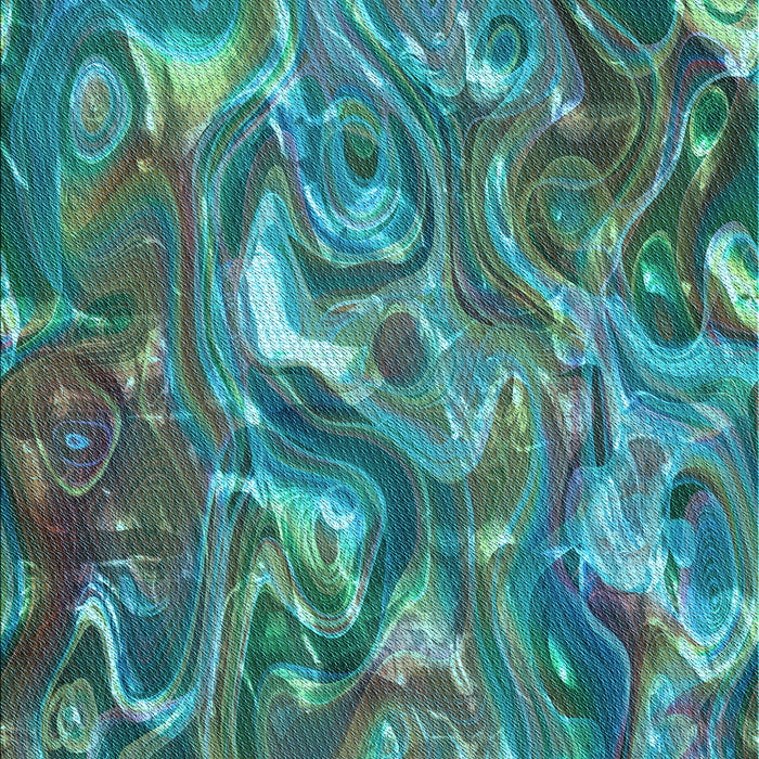 Machine Washable Transitional Deep-Sea Green Rug, wshpat107lblu