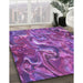 Machine Washable Transitional Purple Rug in a Family Room, wshpat107pur