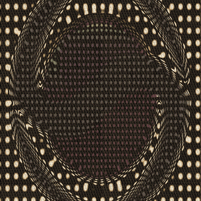 Patterned Black Rug, pat1070brn