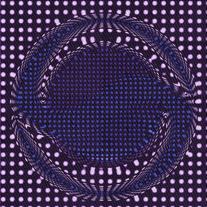 Round Patterned Purple Violet Purple Rug, pat1070pur