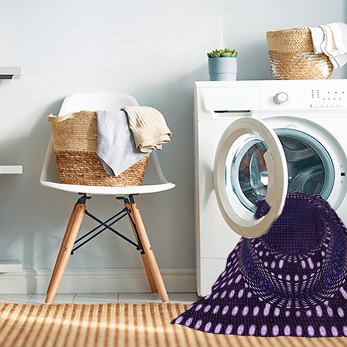 Machine Washable Transitional Purple Violet Purple Rug in a Washing Machine, wshpat1070pur