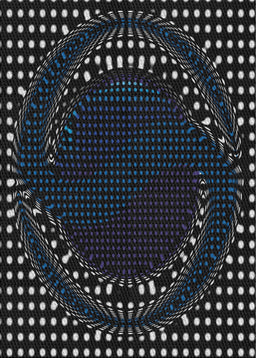 Patterned Mist Blue Novelty Rug, pat1070