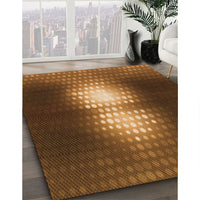 Patterned Red Brown Rug, pat1071org