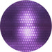 Square Patterned Bright Purple Rug, pat1071pur