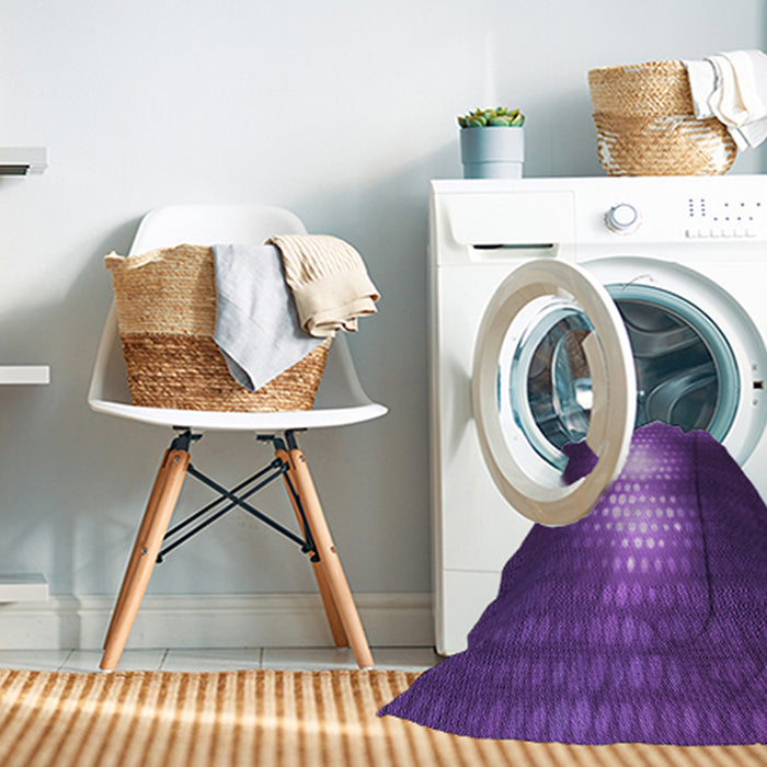 Machine Washable Transitional Bright Purple Rug in a Washing Machine, wshpat1071pur