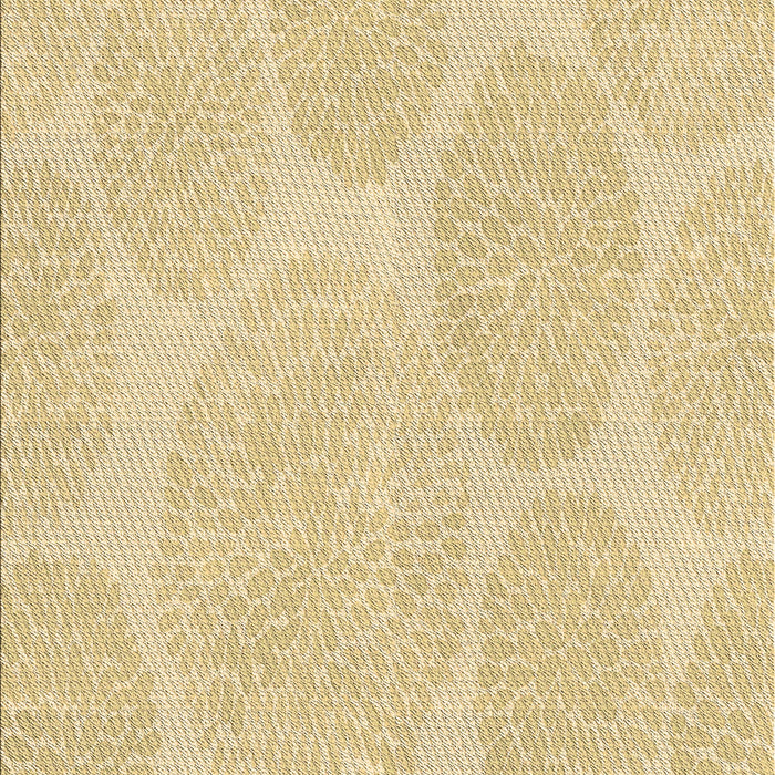 Machine Washable Transitional Sun Yellow Rug, wshpat1072brn