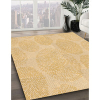 Patterned Yellow Rug, pat1072org