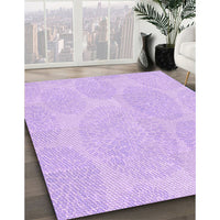 Patterned Blossom Pink Rug, pat1072pur