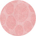 Square Patterned Pastel Red Pink Rug, pat1072rd