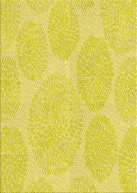 Machine Washable Transitional Yellow Rug, wshpat1072yw