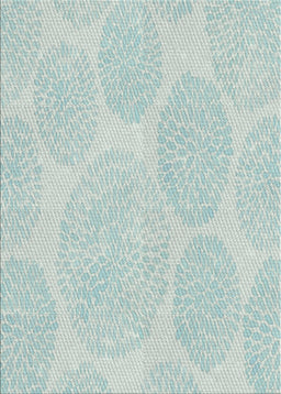 Patterned Pale Blue Novelty Rug, pat1072