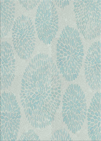 Machine Washable Transitional Pale Blue Lily Blue Rug, wshpat1072