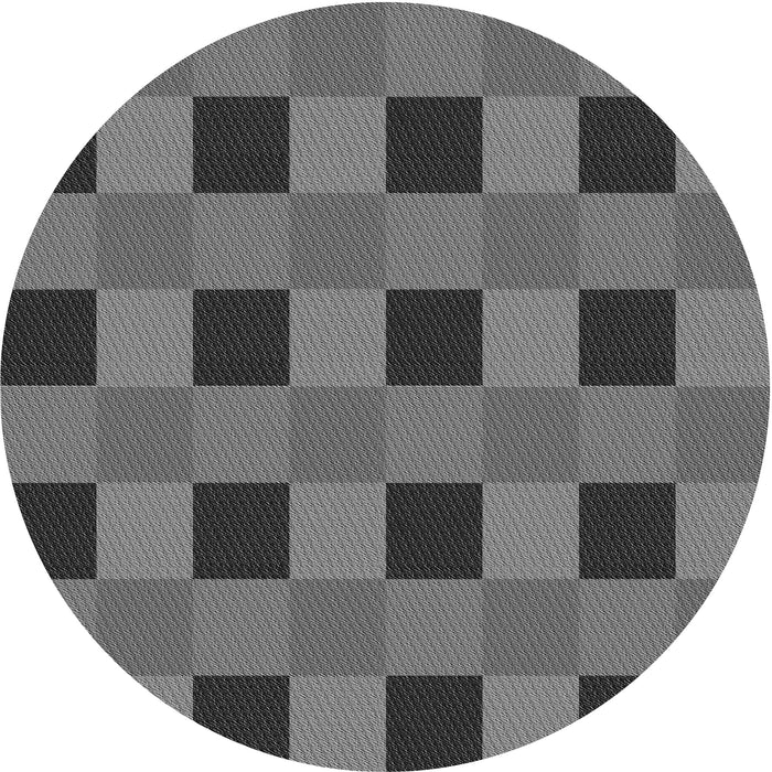 Square Machine Washable Transitional Gunmetal Gray Rug in a Living Room, wshpat1073gry