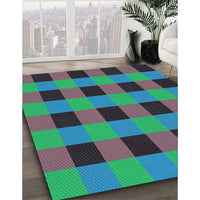 Patterned Purple Rug, pat1073lblu