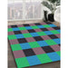 Machine Washable Transitional Purple Rug in a Family Room, wshpat1073lblu