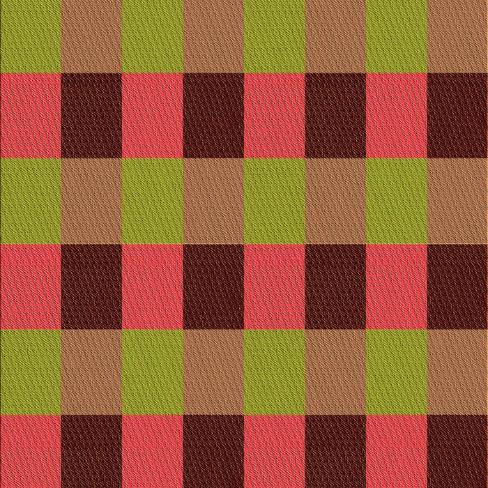 Patterned Tomato Red Rug, pat1073org