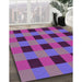 Machine Washable Transitional Medium Purple Rug in a Family Room, wshpat1073pur