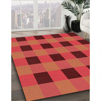 Patterned Red Rug, pat1073rd