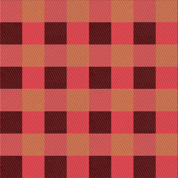 Round Patterned Red Rug, pat1073rd