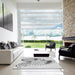 Square Patterned Platinum Gray Rug in a Living Room, pat1075gry
