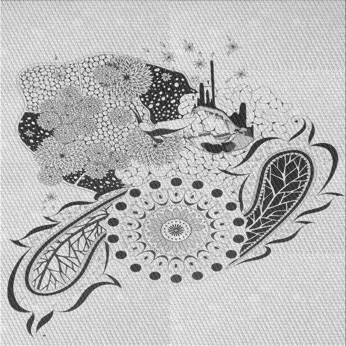 Round Machine Washable Transitional Platinum Gray Rug, wshpat1075gry