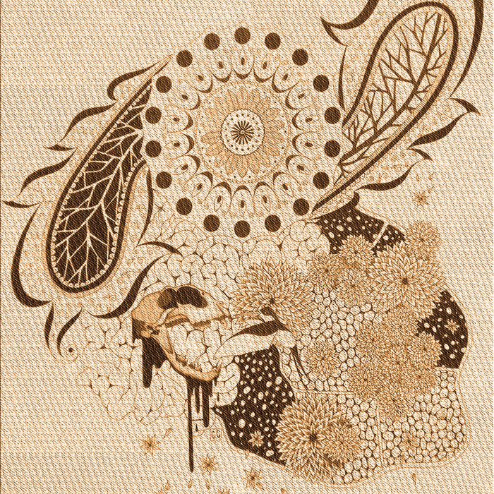 Machine Washable Transitional Golden Blonde Gold Rug, wshpat1075org