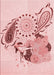 Patterned Light Rose Pink Rug, pat1075rd